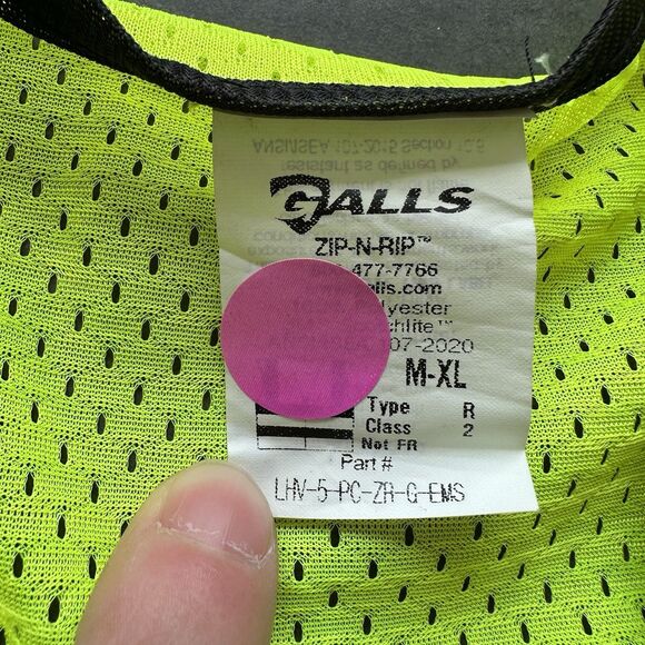 Size M-XL Galls EMS High Vis Safety Vest Yellow Gray Reflective USED SHIPS ASAP - Picture 9 of 14